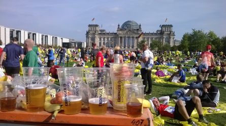 Bier und Reichstag - po Berlin Marathon 2014