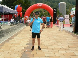 Przed startem do Biegu Zbója Szczyrka w 2013 r