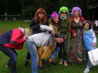 Jako aktor z wolontariuszami Mimo Wszystko