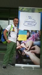 Po wykładzie na Uniwersytecie Dzieci- Wwa 2015