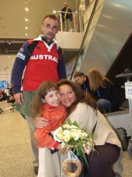 Powitanie Karolinki po powrocie z rejsu charyatywnego wokół  Australii 2008