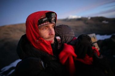 Z Kasią Rogowiec wzruszenie po zdobyciu Kilimanjaro w 2008 r