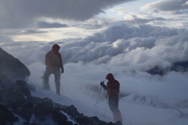 Atak szczytowy z niewidomym Łukaszem-Elbrus 2009 r.