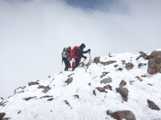 Moment wejścia na szczyt Aconcaqua- 2011 r.