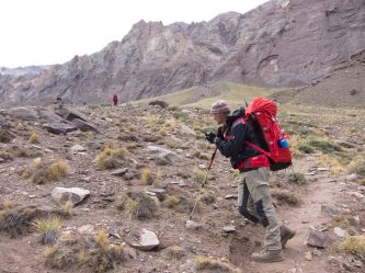 odpoczynek na szlaku 3700 m npm