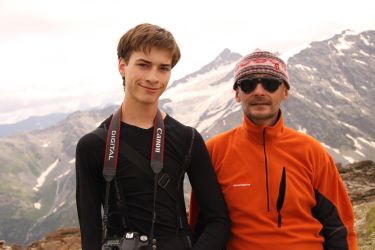 Z Jaśkiem Melą w trakcie aklimatyzacji-Elbrus Expedition 2009