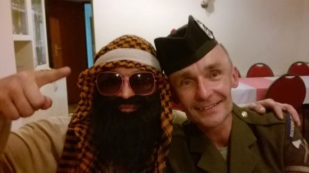 Z Bin Ladenem jako gwardzista szkocki